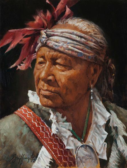 Robert Griffing Artist Signed Limited Edition Canvas Giclee:"Peace Medal"