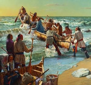 Robert Griffing Hand-Signed Limited Edition Canvas Giclee:"Pushing Through the Billows"