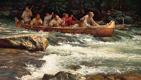 Robert Griffing Artist Signed Limited Edition Canvas Giclee:"Into the Unknown"