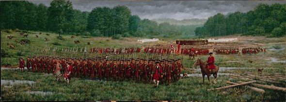 Robert Griffing Limited Edition Canvas Reporduction: " A Charming Field For An Encounter "
