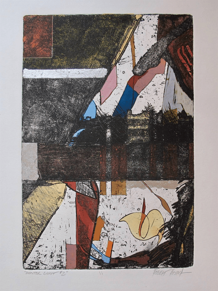 Robert Kostuck Hand Signed Original Serigraph Art:"Winter Light #2"