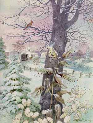 ROBERT LAESSIG 14X12 Secondary Market Art: "FIRST SNOW"