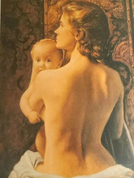 Robert Olson Signed Limited Edition Offset Lithograph: "After The Bath"