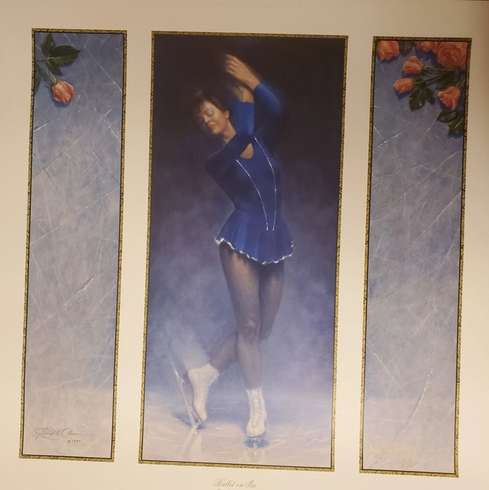 Robert Olson Signed Limited Edition Offset Lithograph: "Ballet on Ice"