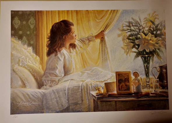 Robert Olson Signed Limited Edition Offset Lithograph: "Window of Hope"