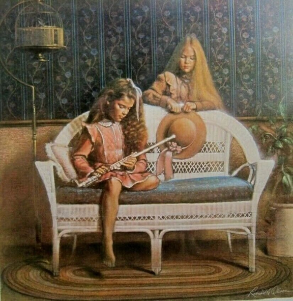 Robert Olson Signed Limited Edition Offset Lithograph: "Young Flutist"