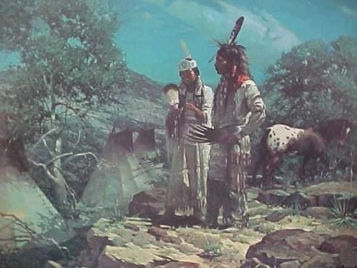 Robert Summers Signed and Numbered Limited Edition  Lithograph: "Comanche Moon"