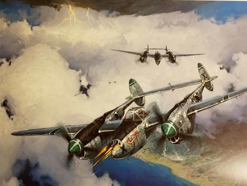 Robert Summers Signed By Artist and Pilot Limited Edition Lithograph: "Sweet Sue"