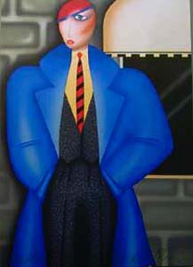 Robin Morris Hand Signed Publisher Proof Lithograph:"Her New Blue Coat (PP)"