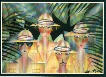 Robin Morris Limited Edition Lithograph on Paper: "Expedition"