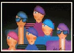 Robin Morris Limited Edition Lithograph on Paper: "Francois and a Few Friends"