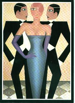 Robin Morris Limited Edition Lithograph on Paper: "Rivals"