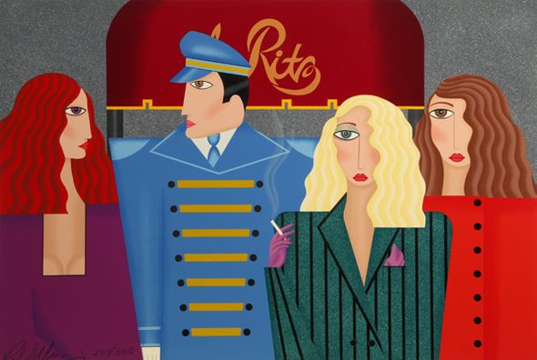 Robin Morris Limited Edition Lithograph on Paper: "The Ritz"