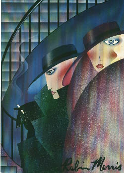 Robin Morris Limited Edition Lithograph on Paper: "Waiting for the Boys"