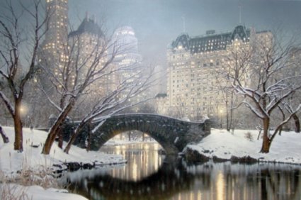 ROD CHASE 20X30 Secondary Market Art: "TWILIGHT CENTRAL PARK"