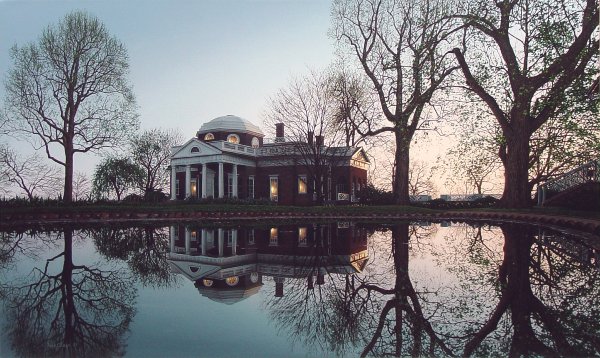 ROD CHASE 30X18 Secondary Market Art: "JEFFERSONS MONTICELLO"