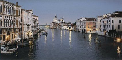 ROD CHASE 36X18 Secondary Market Art: "EVENING IN VENICE"