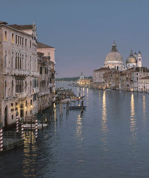 Rod Chase Fine Art Open Edition Giclee on Canvas:"Grand Canal Evening"