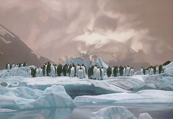 Rod Frederick Hand Signed and Numbered Limited Edition Giclee on Canvas :"The Emperors' Ball"