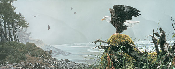 Rod Frederick Handsigned and Numbered Limited Edition Canvas Giclee:"Coming Home"