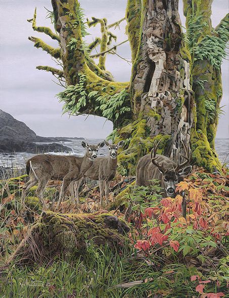 Rod Frederick Handsigned and Numbered Limited Edition Gicl&eacute;e Canvas:"Autumn Front"