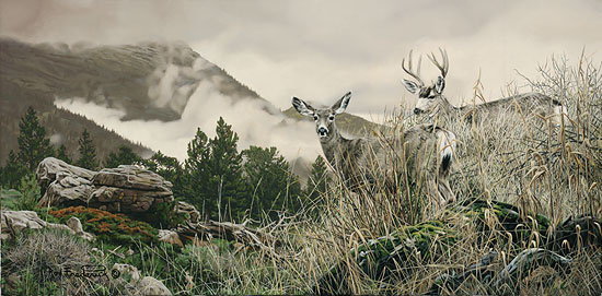 Rod Frederick Handsigned and Numbered Limited Edition Giclee on Canvas:"The Dry Side of Winter"