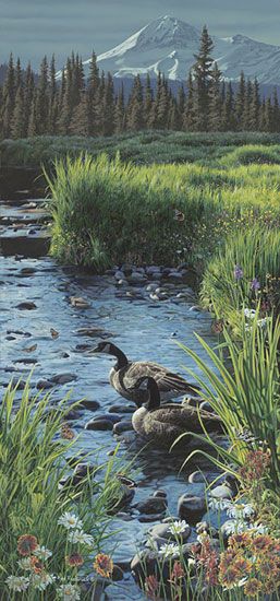 Rod Frederick Handsigned & Numbered Limited Edition Giclee on Canvas :"Summer Place"