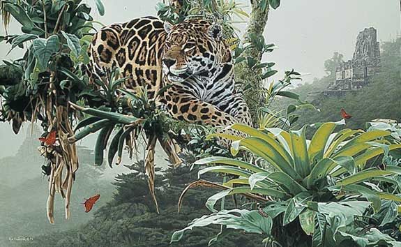 Rod Frederick Limited Edition Print:"Temple of the Jaguar"