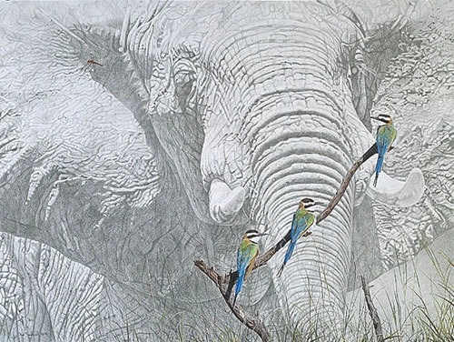 Rod Frederick Signed and Numbered Limited Edition Lithograph: "Beeline"