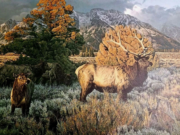 Rod Frederick Signed and Numbered Limited Edition  Lithograph: "First Moments Of Gold"