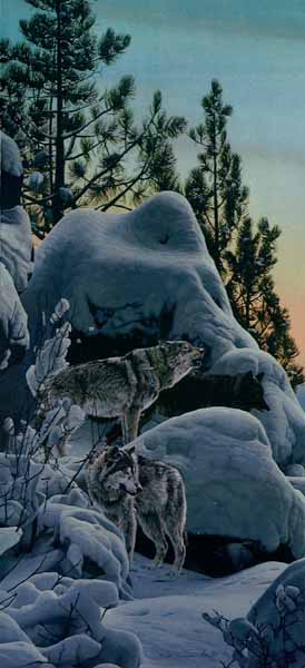 Rod Frederick Signed by the Artist Limited Edition Paper Lithograph:"Snow Pack"