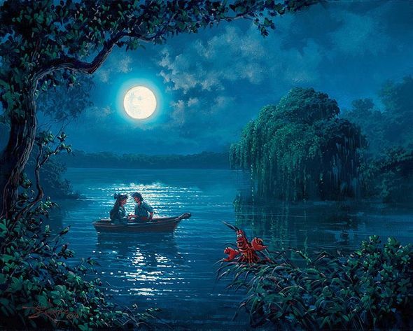 Rodel Gonzalez Signed and Numbered Hand-Embellished Gicl&eacute;e on Canvas:"Kiss the Girl"
