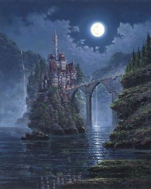 Rodel Gonzalez Signed and Numbered Hand-Embellished Gicl&eacute;e on Canvas: "Siege on Beast's Castle"