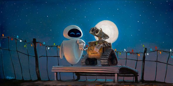 Rob Kaz Artist Signed Disney Ltd Ed Studio Embellished Gallery Wrap Canvas:"It Only Takes a Moment"