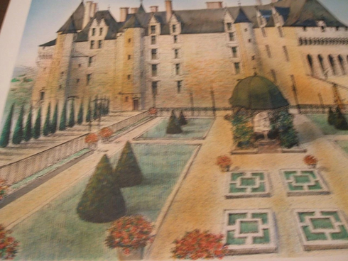 Rolf Rafflewski Limited Edition Lithograph Print: "Chateau De Landeais" Rolf Rafflewski Limited Edition Lithograph Print: "Chateau De Landeais"
