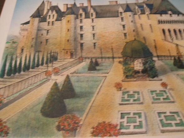 Rolf Rafflewski Limited Edition Lithograph Print: "Chateau De Landeais"