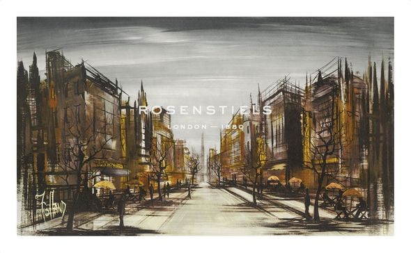 Ron Folland Hand Numbered Limited Edition Print on Paper :"Boulevard"