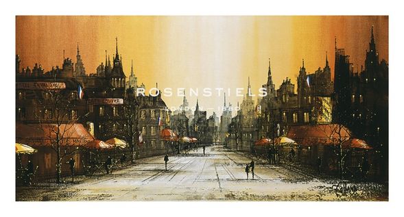 Ron Folland Hand Numbered Limited Edition Print on Paper :"Dimanche"