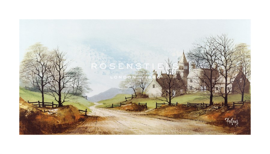 Ron Folland Hand Numbered Limited Edition Print on Paper :"Spring Hamlet"