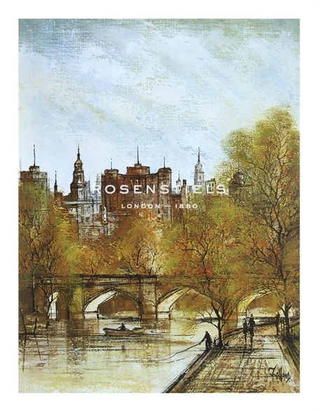 Ron Folland Hand Numbered Limited Edition Print on Paper :"Springtime London"