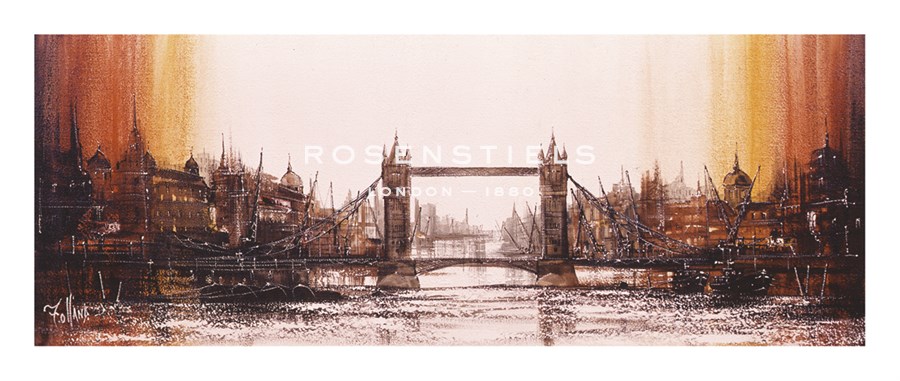Ron Folland Hand Numbered Limited Edition Print on Paper :"Tower Bridge"