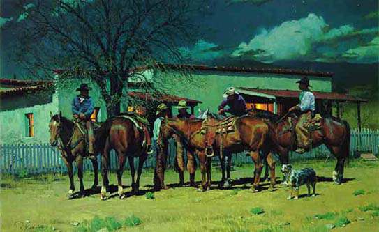 Ron Riddick Limited Edition Print:"Early To Bed Early To Ride"