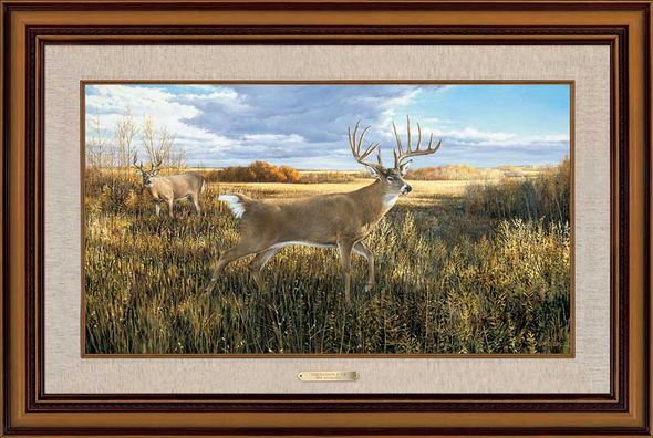Ron Van Gilder Framed Limited Edition Canvas: "The Hanson Buck"