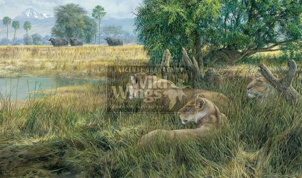 Ron Van Gilder Hand Signed and Numbered Limited Edition Canvas: "Ladies in Waiting"