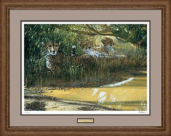 Ron Van Gilder Handsigned and Numbered Limited Edition: "Framed, Remarqued Beating the Heat"
