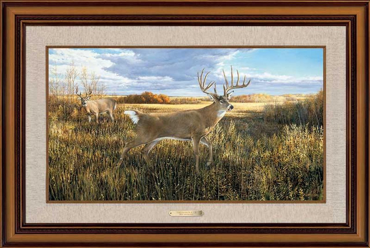 Ron Van Gilder Framed Limited Edition Canvas:"The Hanson Buck"
