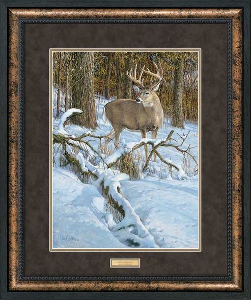 Ron Van Gilder Open Edition Framed Print: "Long Shadows-Deer Art Print"