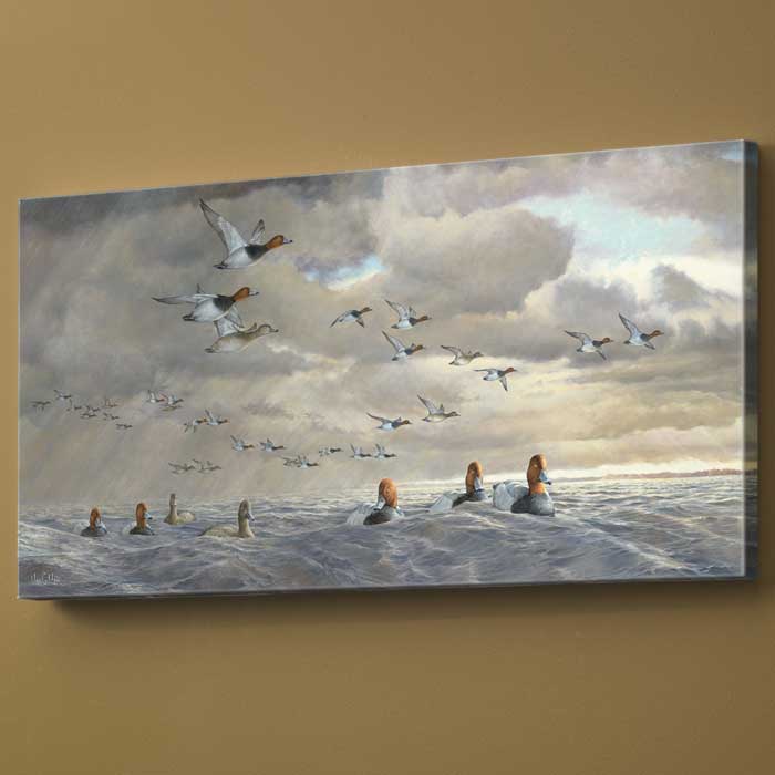 Ron Van Gilder Open Edition Wrapped Canvas: "Passing Through - Redheads"