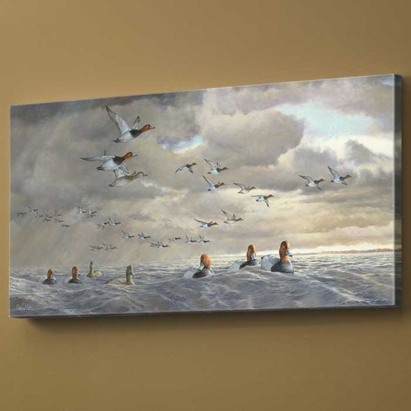 Ron Van Gilder Open Edition Wrapped Canvas: "Passing Through - Redheads"