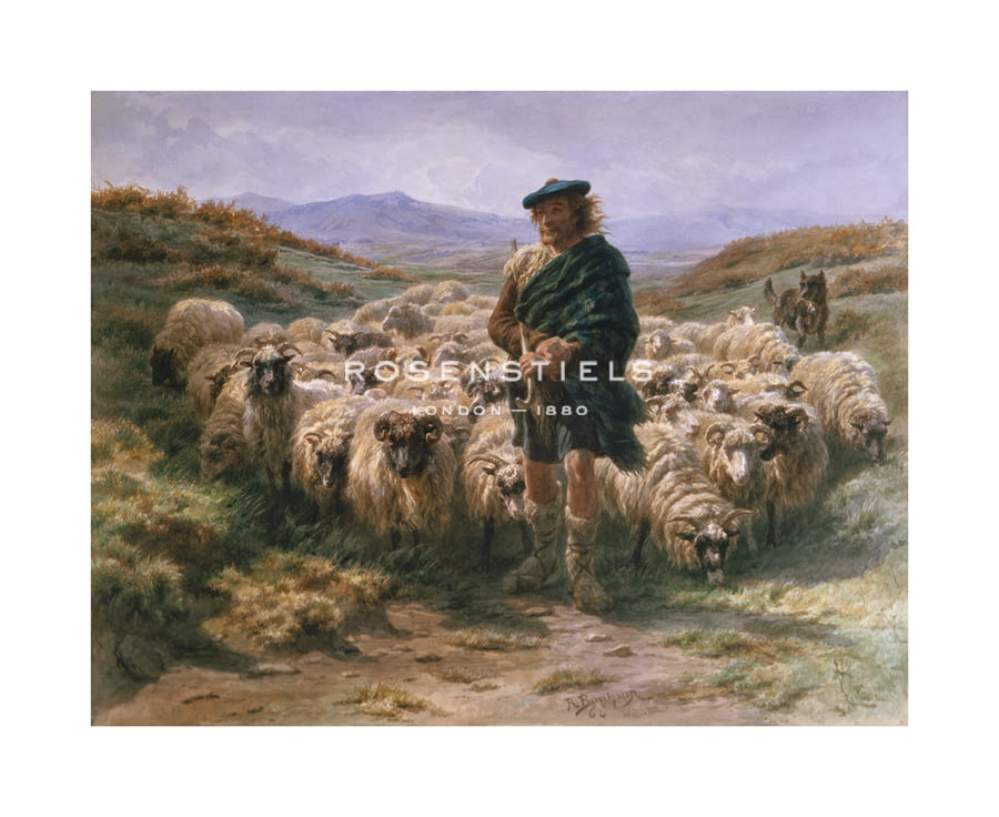 Rosa Bonheur Hand Numbered Limited Edition Print on Paper :"Highland Shepherd"